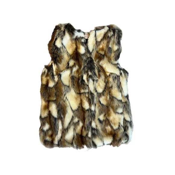 Sam Edelman Faux Fur Vest Jacket Size XS Clasp Closure - Picture 2 of 8
